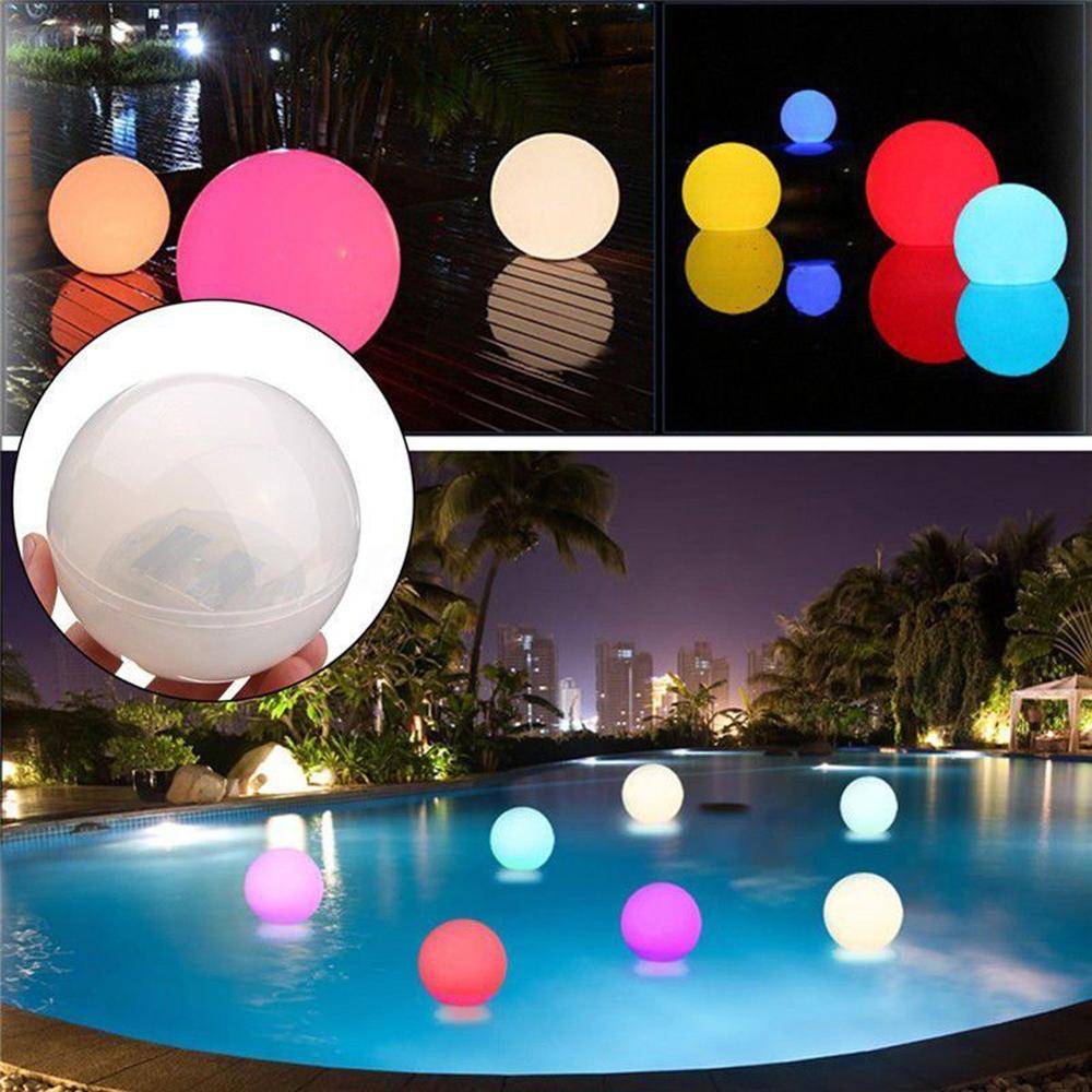 Multicolor LED Solar Light Ball For Outdoor | Floating Ball Lamp On Swimming Pool / Pond | Yard Garden Home Decor Garden Decorative Lights Underwater Lights