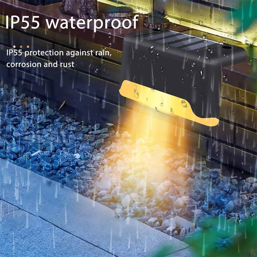 4/8/12Pcs Outdoor LED Solar Deck Lights | Waterproof Solar Path Stair Pathway Fence Light Deck / Fence / Path Lights