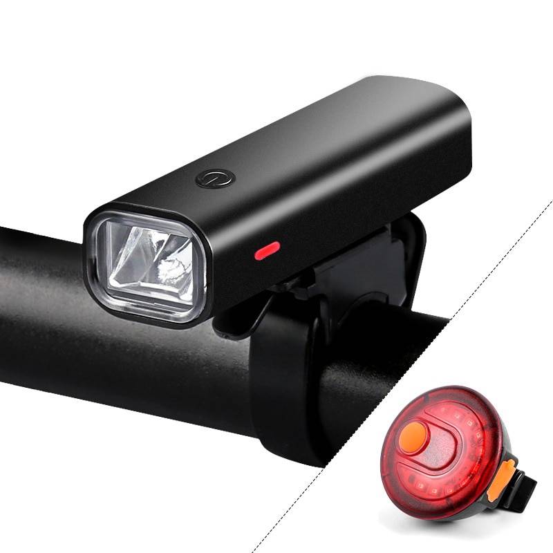 USB Rechargeable Bike Front Flashlight For MTB Road Cycling Handlebar Flash Lights & Head Lamps