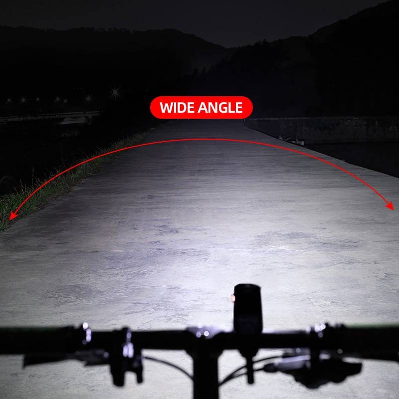 USB Rechargeable Bike Front Flashlight For MTB Road Cycling Handlebar Flash Lights & Head Lamps