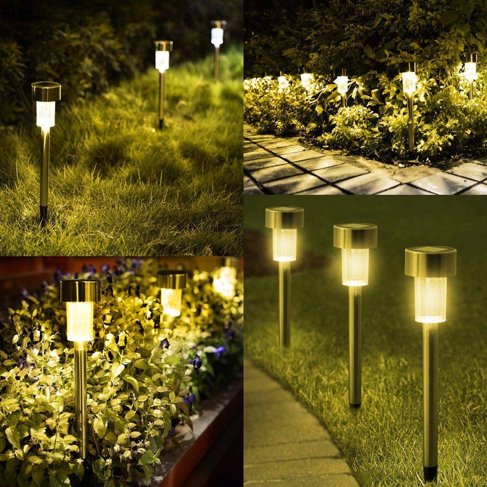 12pcs LED Solar Powered Garden Pathway Lamps Deck / Fence / Path Lights Garden Decorative Lights