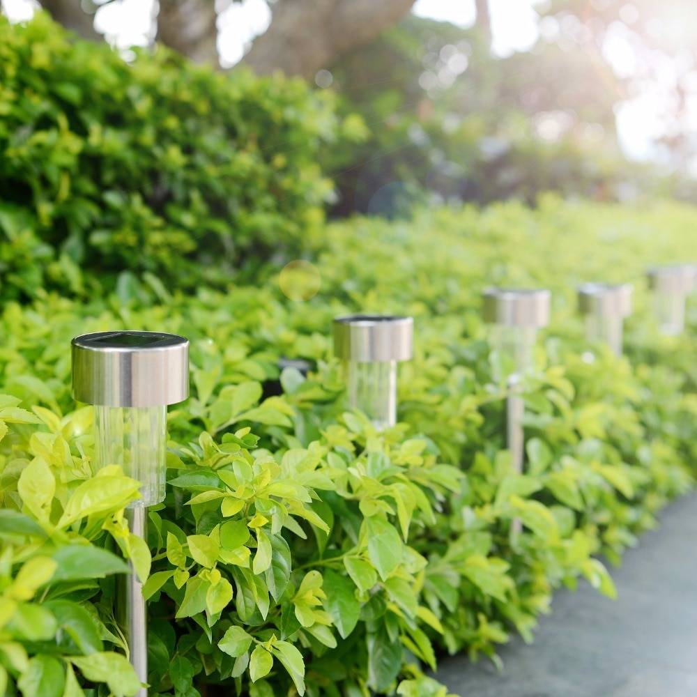 12pcs LED Solar Powered Garden Pathway Lamps Deck / Fence / Path Lights Garden Decorative Lights