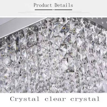 Elegant Square Crystal Ceiling Downlight LED Ceiling Downlights Elegant Square Crystal Ceiling Downlight LED Ceiling Downlights