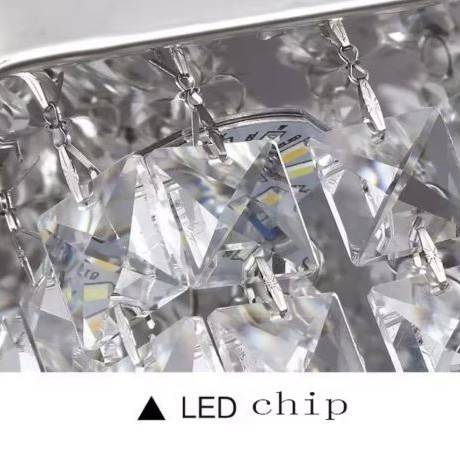 Elegant Square Crystal Ceiling Downlight LED Ceiling Downlights Elegant Square Crystal Ceiling Downlight LED Ceiling Downlights