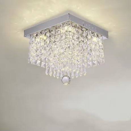 Elegant Square Crystal Ceiling Downlight LED Ceiling Downlights Elegant Square Crystal Ceiling Downlight LED Ceiling Downlights