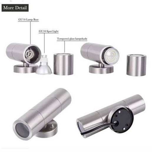 Up-Down Spotlight Outdoor Wall Sconce Exterior Wall Lamps Wall Lamps (Indoor)
