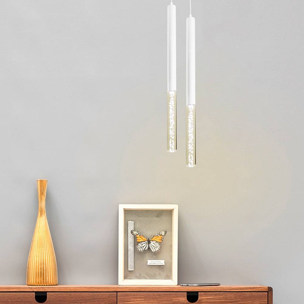 Aluminum/Acrylic Long Tube LED Pendant Lamp Ceiling Pendant Lights