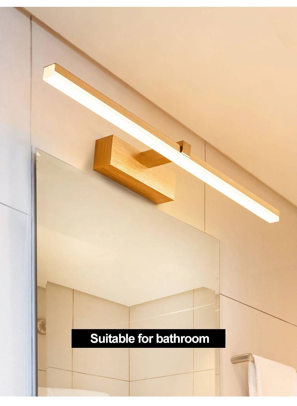 LED Bathroom Vanity Wall Lighting Fixture Vanity Lights Wall Lamps (Indoor)