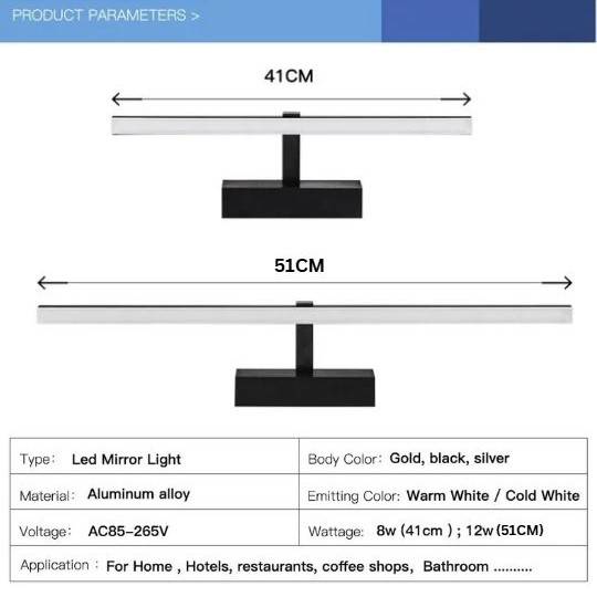 LED Bathroom Vanity Wall Lighting Fixture Vanity Lights Wall Lamps (Indoor) LED Bathroom Vanity Wall Lighting Fixture Vanity Lights Wall Lamps (Indoor)