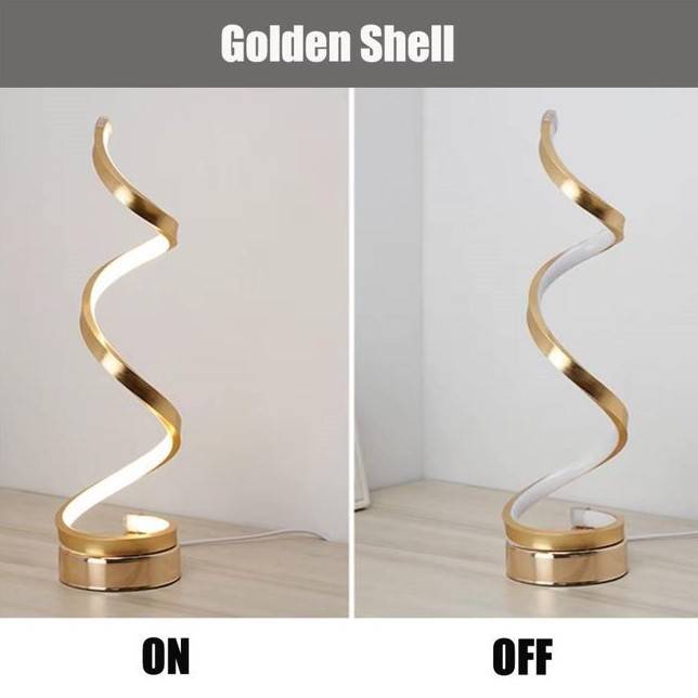 Modern LED Spiral Curved Table Lamp Desk & Table Lamps Modern LED Spiral Curved Table Lamp Desk & Table Lamps