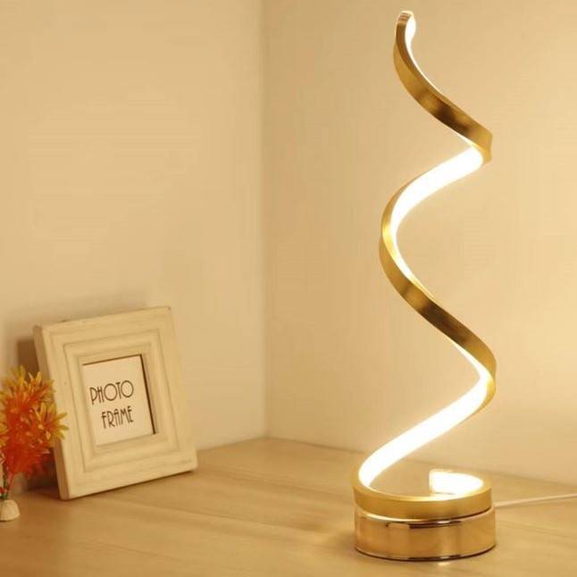 Modern LED Spiral Curved Table Lamp Desk & Table Lamps Modern LED Spiral Curved Table Lamp Desk & Table Lamps