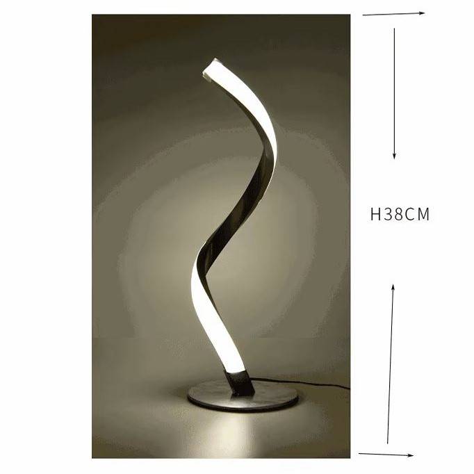 Modern Spiral streamlined Table Lamp Desk & Table Lamps Modern Spiral streamlined Table Lamp Desk & Table Lamps