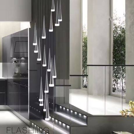 Silver Conical LED Pendant Light Pendant Lights Silver Conical LED Pendant Light Pendant Lights