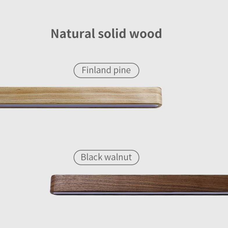 Solid Wooden Linear LED Wall Lamp Wall Lamps (Indoor)