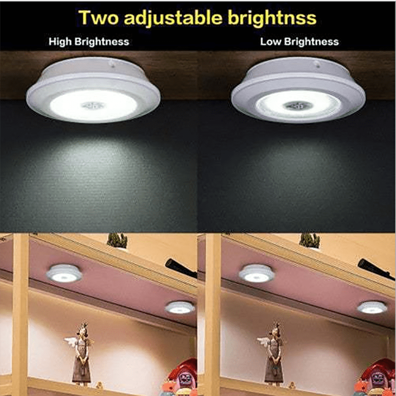 3W Super Bright Cob Under Cabinet Light LED Wireless Remote Control Dimmable Wardrobe Night Lamp Home Bedroom Closet Kitchen Novelty Lightings