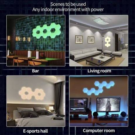 Modular Honeycomb DIY Wall Deco Lights Wall Lamps (Indoor) Modular Honeycomb DIY Wall Deco Lights Wall Lamps (Indoor)