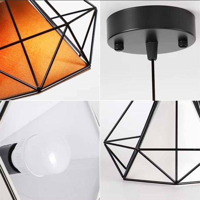 Vintage Black Iron Cage Pendant Lamp Pendant Lights Vintage Black Iron Cage Pendant Lamp Pendant Lights
