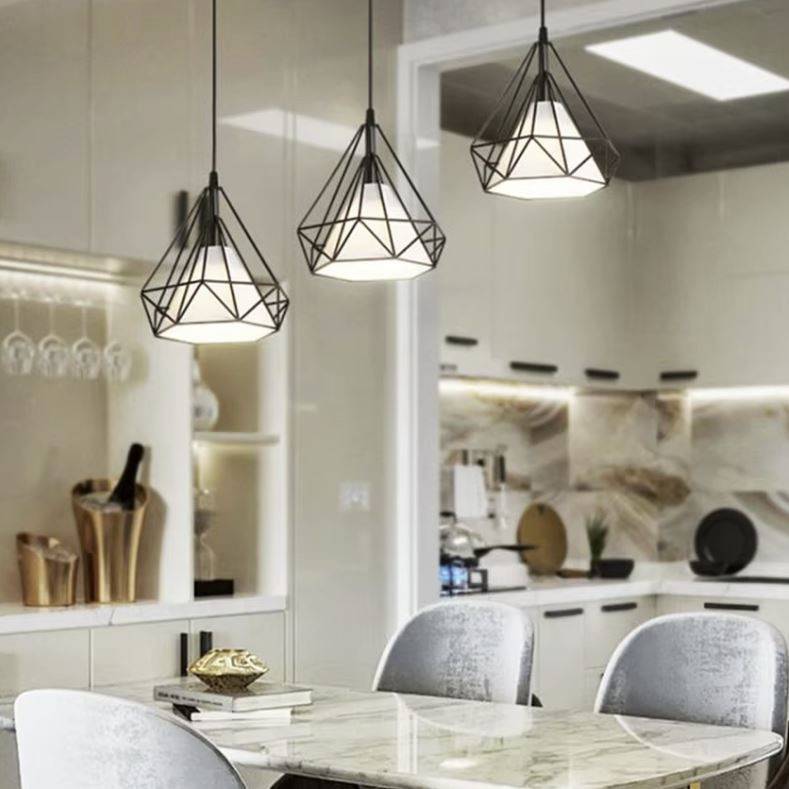 Vintage Black Iron Cage Pendant Lamp Pendant Lights Vintage Black Iron Cage Pendant Lamp Pendant Lights