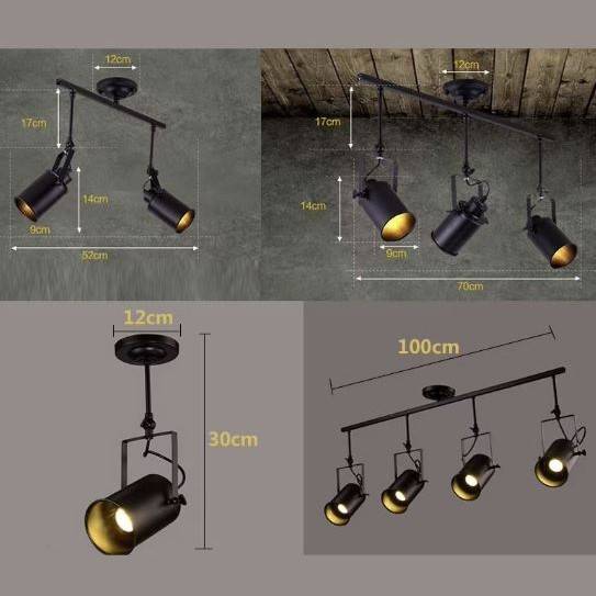 Vintage Track Lighting LED Spotlight Fixtures LED Ceiling Downlights