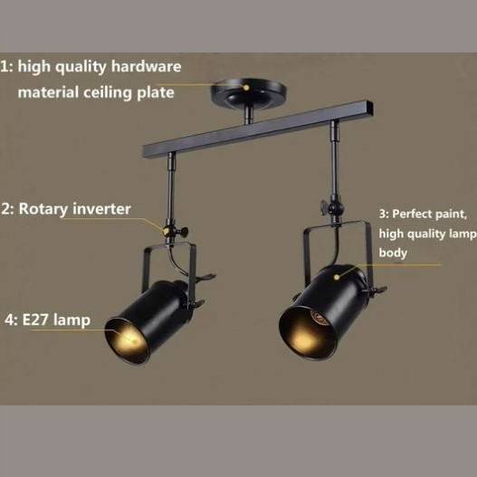 Vintage Track Lighting LED Spotlight Fixtures LED Ceiling Downlights