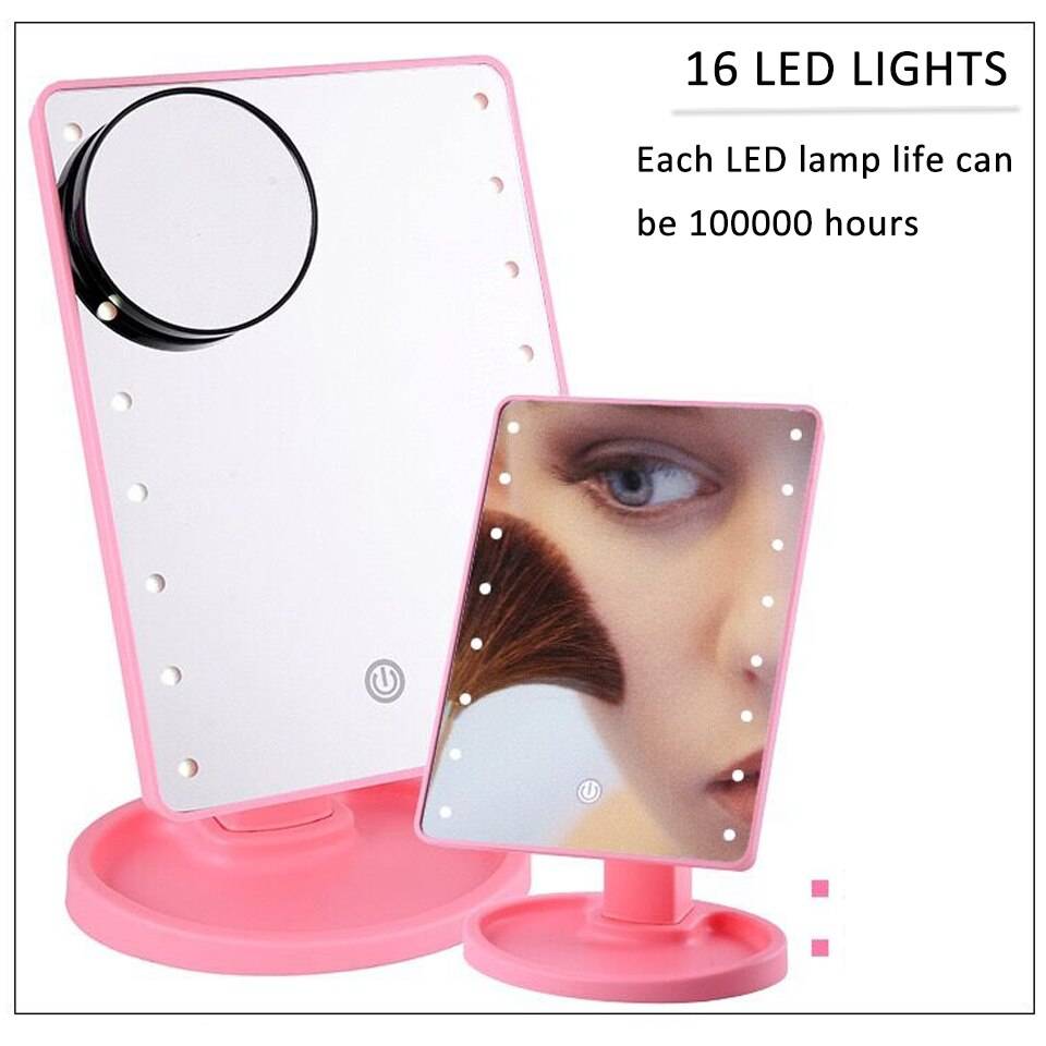 LED Touch Screen USB Charging Lights Makeup Mirror Vanity Lights