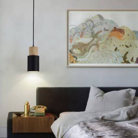 Nordic Wood & Colorful Aluminum fixture Pendant Lights Pendant Lights