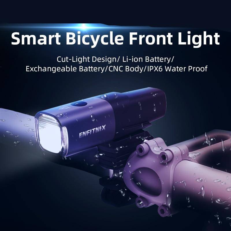 USB Rechargeable Bike Smart Handlebar Headlight Flash Lights & Head Lamps Lighting Gadgets