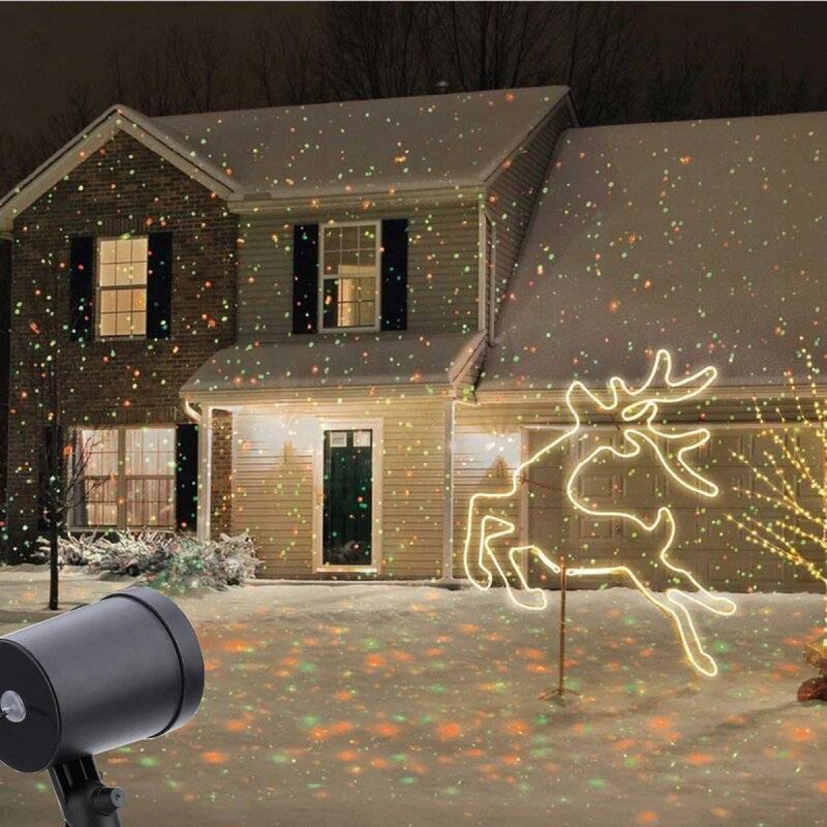 christmas laser light projector outdoor home depot