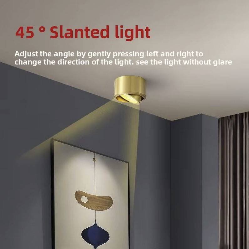 Surface Mounted Luxury Copper LED Spotlight LED Ceiling Downlights Surface Mounted Luxury Copper LED Spotlight LED Ceiling Downlights
