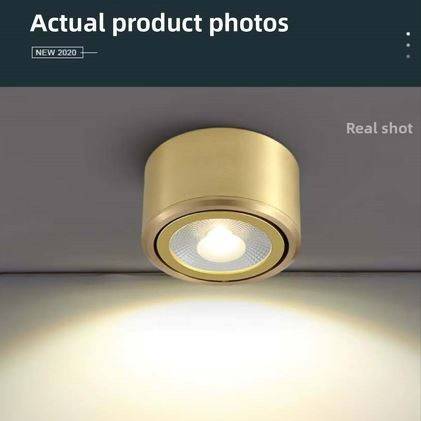 Surface Mounted Luxury Copper LED Spotlight LED Ceiling Downlights Surface Mounted Luxury Copper LED Spotlight LED Ceiling Downlights