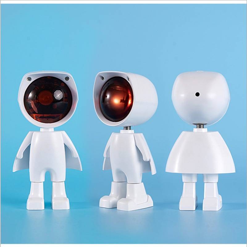 USB 360°sunset Projector Lamp Robot Led Projector Night Lights Rainbow Sunset Red Selfie Light Bedroom Atmosphere Table Lamp Holiday Decoration Lights