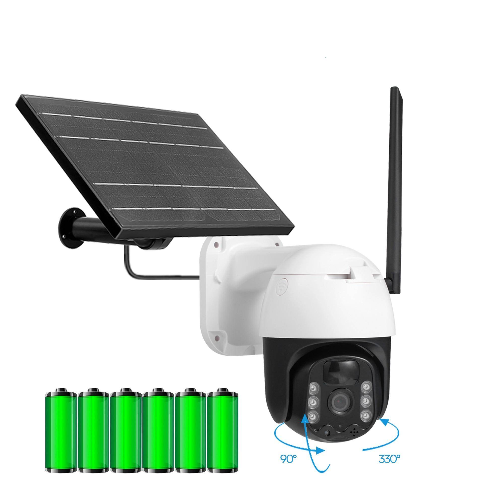 WIFI Solar Home Security Camera with Flexible Angle Lighting Gadgets Solar Powered Security Lights