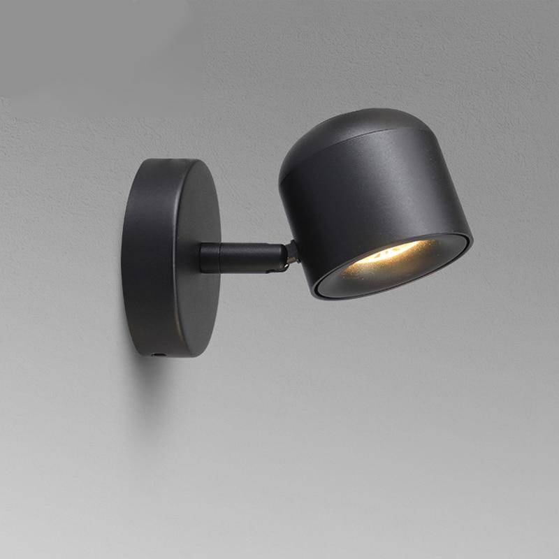 Aisilan Wall Lamp Modern Style Wall light Adjustable Black/White 7W for Bedside Bedroom Mirror Light Corridor sconce AC90-220V Indoor Wall Lamps