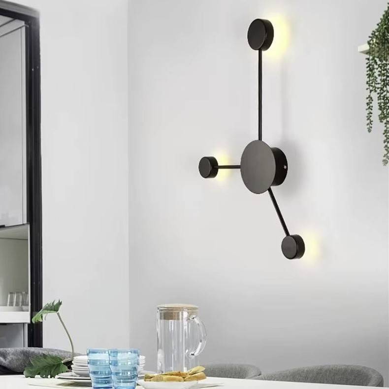 Creative Multi Discs & Lines Combination Art Wall Lamp Wall Lamps (Indoor) Creative Multi Discs & Lines Combination Art Wall Lamp Wall Lamps (Indoor)