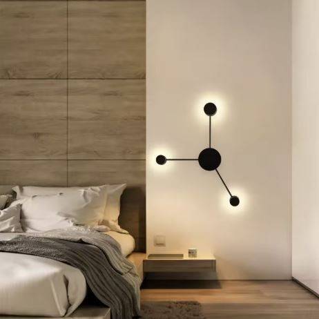 Creative Multi Discs & Lines Combination Art Wall Lamp Wall Lamps (Indoor) Creative Multi Discs & Lines Combination Art Wall Lamp Wall Lamps (Indoor)