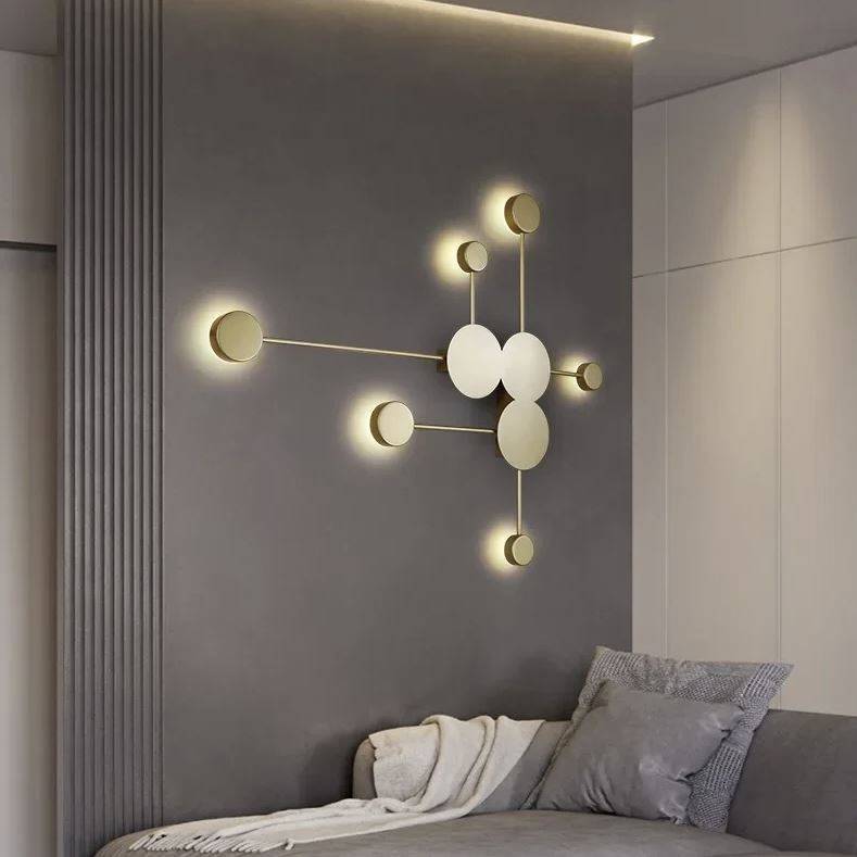 Creative Multi Discs & Lines Combination Art Wall Lamp Wall Lamps (Indoor) Creative Multi Discs & Lines Combination Art Wall Lamp Wall Lamps (Indoor)