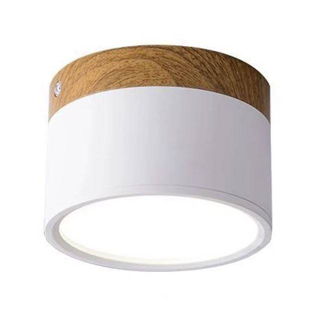 Dimmable Surface Mounted Wood-Pattern Downlight LED Ceiling Downlights Dimmable Surface Mounted Wood-Pattern Downlight LED Ceiling Downlights