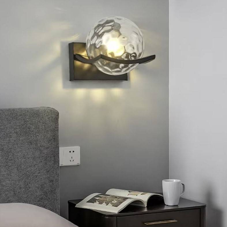 Elegant Glass Ball Wall Sconce Lamp Wall Lamps (Indoor)