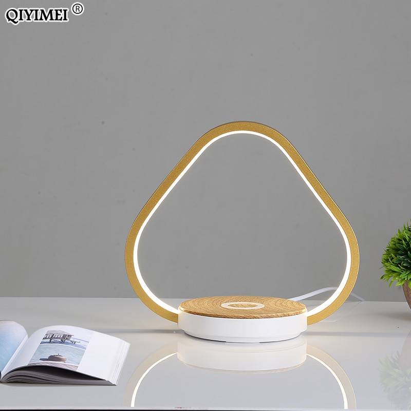 Modern Table Lamps For Bedroom Study Reading Lights Bedside Eye Protect Touch Dimming Lighting Luminaria Phone Wireless Charging Charger with Light Lighting Tech Gadgets