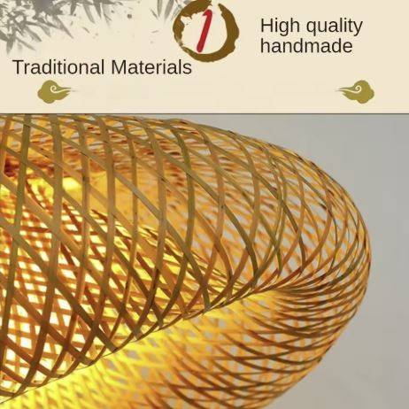 Natural Bamboo Weave Lampshade Vintage Pendant Light Chandeliers Pendant Lights Natural Bamboo Weave Lampshade Vintage Pendant Light Chandeliers Pendant Lights