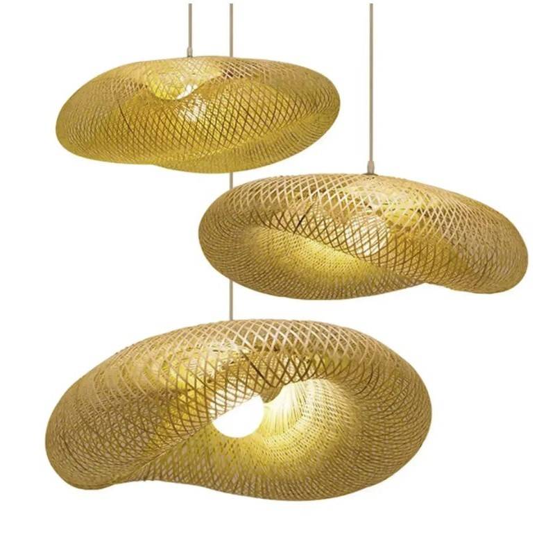Natural Bamboo Weave Lampshade Vintage Pendant Light Chandeliers Pendant Lights Natural Bamboo Weave Lampshade Vintage Pendant Light Chandeliers Pendant Lights
