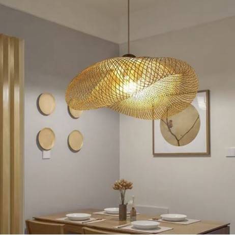 Natural Bamboo Weave Lampshade Vintage Pendant Light Chandeliers Pendant Lights Natural Bamboo Weave Lampshade Vintage Pendant Light Chandeliers Pendant Lights