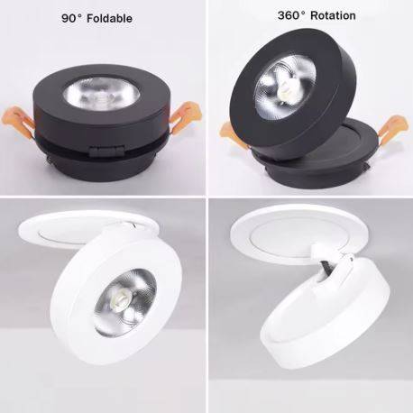 Rotatable & Foldable Slim Recessed LED Spotlight LED Ceiling Downlights