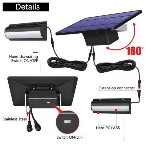 Solar Pendant Lights For Outdoor & Indoor with Pull Switch Exterior Wall Lamps Outdoor Landscape Lightings Solar Powered Security Lights Solar Pendant Lights For Outdoor & Indoor with Pull Switch Exterior Wall Lamps Outdoor Landscape Lightings Solar Powered Security Lights