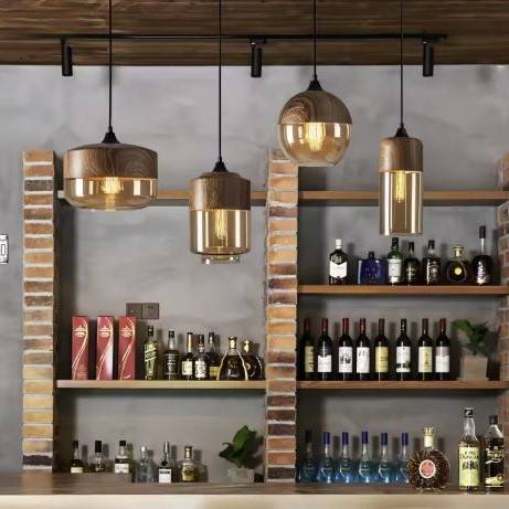 Wood Grain Amber Glass Pendant Lights Pendant Lights Wood Grain Amber Glass Pendant Lights Pendant Lights