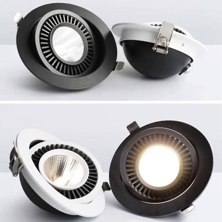 360 Degree Rotatable LED Recessed Shell Spotlight LED Ceiling Downlights