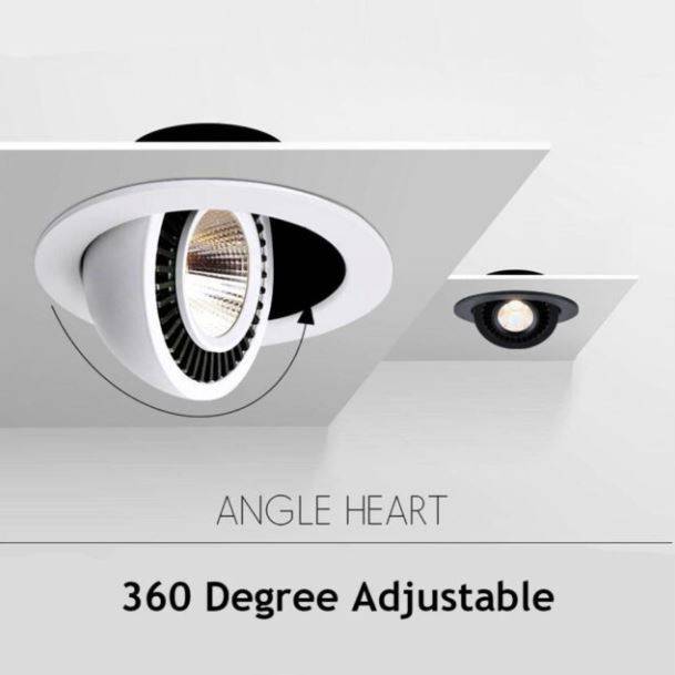 360 Degree Rotatable LED Recessed Shell Spotlight LED Ceiling Downlights