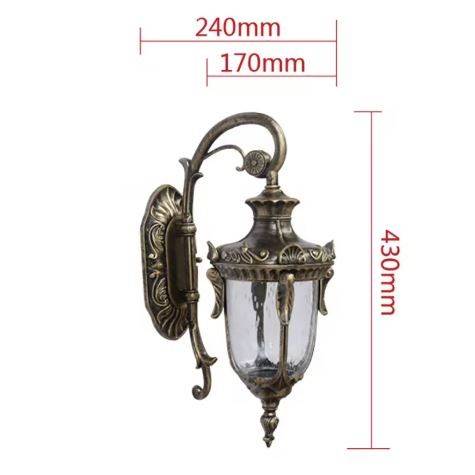 European Vintage Outdoor Wall Sconce lamp Exterior Wall Lamps