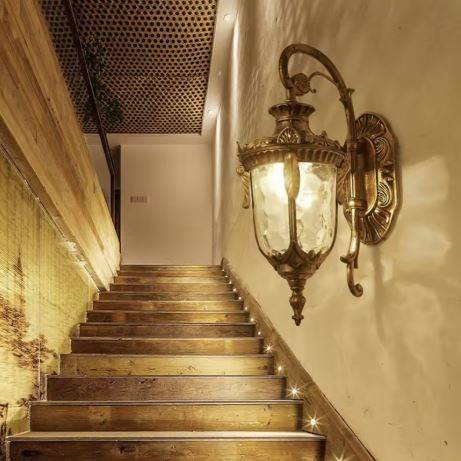 European Vintage Outdoor Wall Sconce lamp Exterior Wall Lamps