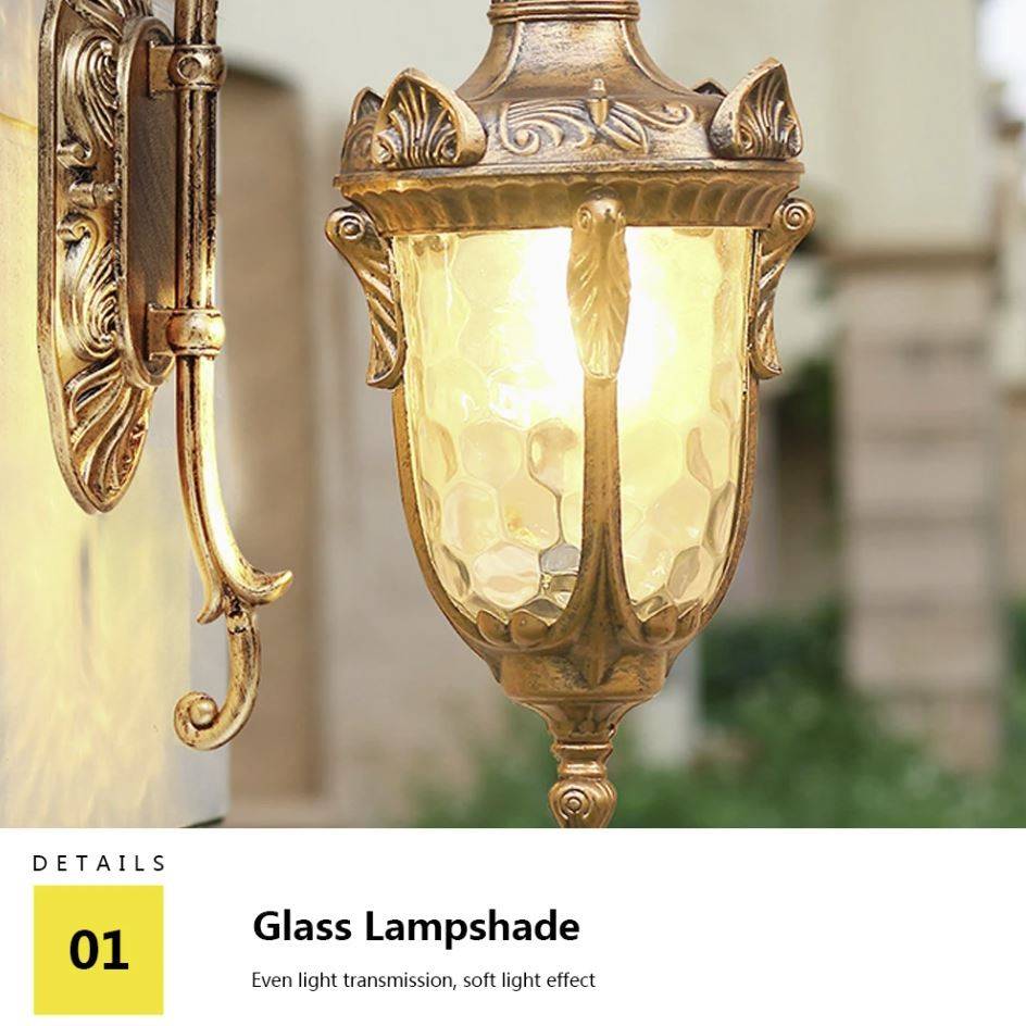 European Vintage Outdoor Wall Sconce lamp Exterior Wall Lamps